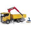 Bruder Scania Super 560R Bouwvrachtwagen met laadkraan en 2 pallets