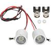 Dilwe Faro per Barca RC 5-12V 3W 30x24mm Sostituzione Alta Luminosità Faro di Ricerca Modello Accessori Auto per 1/5 1/7 1/8 1/10 RC Auto Barche, Axial SCX10, Gen8, Wraith