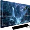 MPLRC PLAYMAT MTG Playmat, tappetino da gioco MTG 60 x 35 cm con zone, bordi cuciti, tappetino da gioco per carte collezionabili, tappetino per mouse, superficie in gomma liscia, tappetino da gioco TCG con borsa
