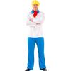 Funidelia Costume Ufficiale di Fred - Scooby Doo per uomo, Include maglietta, pantaloni, sciarpa e parrucca - Tenuta per adulti per feste, Carnevale e Halloween - Taglia XL