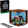 LEGO Minecraft The Crafting Table, set da costruzione di videogiochi da collezione con figure di Minecraft, mob e biomi, modello per il 15° anniversario, costruzione e visualizzazione regalo di
