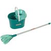 Theo Klein Set mocio Leiftheit, 3 Pezzi Include mocio Piatto con aggancio per Panno Rimovibile Secchio con strizzatore Dimensioni 14 cm x 50 cm x 14 cm Giocattoli per Bambini dai 3 Anni in su