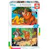 Educa - Puzzle di cartone con 20 pezzi per bambini | Disney Animals. Set di 2 puzzle da 20 pezzi ciascuno, doppio divertimento. Dimensioni del puzzle: 28 x 20 cm. A partire dai 3 anni (18103)