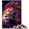 SIBREA Jigsaw Puzzles leone Puzzle da 1000 pezzi puzzle in legno per adulti e bambini Gioco di puzzle per famiglie Dimensioni: 50x75 cm