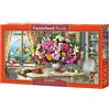 Castorland C-400263-2 - Puzzle 4000 Summer Flowers and Cup of Tea, multicolore