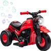 AIYAPLAY Moto elettrica per bambini, triciclo da 6 V, con macchina per bolle di sapone, musica, faro, moto elettrica con funzione avanti, retromarcia, 2,5-3 km/h, moto elettrica per bambini da 2 a 5