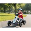 WITIT INTERIORS WITIT Moto Motore Auto Automobile Macchina elettrica per Bambini Bambino Bambina Radiocomandata Rossa o Bianca F1-2025 12V 4,5 AH 2 Motori 390W Bluetooth, LED, Telecomando carico Max 30 kg (Bianco)