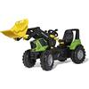 Rolly Toys 730087 730087-rollyFarmtrac Deutz Agrotron 8280 TTV (con caricatore rollyTrac, da 3 a 8 anni, con pneumatici silenziosi, sedile lungo e regolabile in altezza