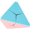 Wpsagek Cubo di velocità senza adesivo piramidale,Cubo di velocità - Cubo puzzle a piramide liscia senza adesivo | Giocattolo cubo triangolare Macaron Candy Colors, bomboniere per feste di compleanno