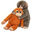 Generico Peluche di scimmie Punch: Giocattolo di peluche di 35cm con orangutan, Punch The Monkeys - Peluche di supporto emotivo, Morbido peluche ispirato allo zoo per chi ama il comfort