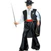 CARTOON Costume di carnevale, Zorro, Eroe bandito mascherato, travestimento, per bambini, halloween, feste a tema