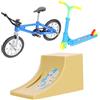 YARNOW Giocattolo Finger Bike da Tavolo Blu, Set 1 Lega di Alluminio