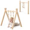 COSTWAY Palestrina per Bambini, con Giocattoli, Pieghevole (Naturale)