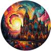 HBHGYMA Puzzle da 1000 pezzi per adulti, regali, puzzle rotondi creativi della cattedrale di Santiago adatti per adulti e bambini dai 12 anni in su. Puzzle in cartone, gioco stimolante.