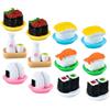 Generico Sushi Da Tavolo Set Da 12 Sushi Miniature Decorazione Realistica Per Casa e Fotografia Giocattolo Alimentare Per Ragazzo e Collezionisti Colori Squisiti e Delicati
