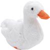 KUIDAMOS Anatra Peluche Peluche Morbido Confortevole Giocattolo Carino per Bambini e Adulti Tessuto 11,8 X 6,7 X 7,9 Pollici (Bianca)