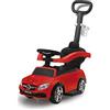 Jamara 460446 - Push-Car Mercedes-AMG C 63 rosso 3in1 - Antiribaltamento, Suoni, Clacson, Schienale, Protezione laterale, Poggiapiedi estendibile, Portabevande