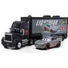 Yestree Auto da corsa per bambini, giocattolo Cars, set da 2 pezzi, veicoli, figurina, furgoni, modellino auto, bambini, compleanno/ricompensa (n. 95)