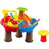 Luwecf Kit Sabbiera per Giardino Esterno per attività All'aperto 2 in 1, Giocattoli Estivi da Spiaggia, 45x35cm