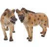 BESPORTBLE Modelli di Iena Africana in Plastica 2 Pezzi Giocattolo Versatile Sicuro per Bambini Educazione e Collezione