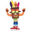 crash bandicoot Play by Play - Peluche in peluche con maschera aku aku Original Activision Videogame, 32 cm