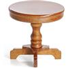 Odoria Miniatura Tavolini Laterali Comodini: Scala 1/12 Tavolo Rotondo Marrone per Casa delle Bambole Salotto Camera da Letto - Mini Mobili Legno Vintage con Piedistallo