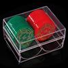 Generic Poker Chip Box - Poker Chip Rack | Poker Chip Holder Tray | Poker Chip Display | Poker Table 2 slot Box | Poker Poker Chip Case Holder Ogni contiene 40 chip | Scatola di vassoio di fiche da poker
