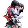 Zhongkaihua Figura Anime Eren Jaeger e Sanli Bacio della Morte Busto Figura Statica Immagine Statua Ornamento Desktop Modello PVC