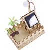 BESPORTBLE Kit Giocattolo Solare Fai da Te Lampade da Giardino per Esperimenti Scientifici e Supporto Didattico, Progetto Educativo per Esterni in Legno Khaki