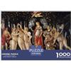 YTPONBCSTUG Botticelli-primavera Puzzle in Legno Impermeabile Puzzles Da 1000 Pezzi Per Adulti Impossibili Per Decorazioni Domestiche
