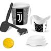 Mondo Toys F.C. Juventus Bucket Set, Set Mare Renew Toys con Secchiello, Paletta, Rastrello, Setaccio, Formina, Annaffiatoio Inclusi, 28627