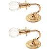 carotoe Eleganti case delle bambole Illuminazione Elegante 1 12 Scala Cristallo E Metallo Actylic Lampade Da Parete Portatile Per Gli Appassionati di Artigianato Decorazione Della Casa In Miniatura