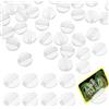 SUPVOX Supporti Trasparenti Per Carte Da Gioco Da Tavolo 50 Pezzi Mini Portacarte in Plastica Per Organizzazione E Protezione Carte Da Gioco Adulto