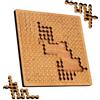 Generico 2025 Nuovo Vassoio Frattale Puzzle, Vassoi Puzzle Che Piegano La Mente, Puzzles Geometria In Legno Per Adulti Bambini Pensiero Inverso Impegnativo Irregolare, Con Cornice