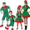Generic Costume Elfo Natale Ragazza Cappuccio Manica Lunga Maglione Festivo Casual Morbido Elastico Confortevole Ampio Outfit Vacanza Coordinato Famiglia Festa Performance Moda Papa 2026 (A03-B, 180)