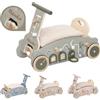 Mainely Personalizzabile cavalcabile 3 in 1, Auto a Dondolo Verde Oliva - evolutivo e Antiscivolo - per Neonati e Bambini Piccoli a Partire dai 12 Mesi - Personalizzato con Il Nome - Label Label