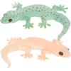 Alasum Figure di Lucertola Realistiche 2 Pezzi in Pvc, Geco
