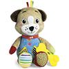 Clementoni - 17759 - Pete the Puppy - Peluche Neonato, Giocattolo Bambini 0-36 Mesi - 100% Lavabile