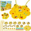 Juvanovo Gioco Pesca, Giocattoli Magnetici Ape, Magnetici di Pesca Giocattoli per 2-4 Persone, Giocattolo Interattivi, Giochi per Feste in Famiglia per Bambini e Adulti