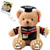 JABECODIFA Orsacchiotto Personalizzato con Testo Foto, Orsetto di Peluche con Cappello Laurea come Regali Personalizzati per lui Regalo Laurea per lei (40cm)