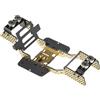 RampCrab Kit telaio in fibra di carbonio per SCX24, slitta angolare 7°, kit telaio LCG per Axial SCX24 C10, JLU, Bronco, Deadbolt, Golden