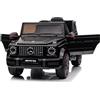 FINOOS Mercedes G63 AMG Macchina Elettrica per Bambini con Telecomando, Veicolo Elettrico 12V, Auto Elettrica per Bambino /2+1 velocità/Clacson/LED/Musica (Nero)