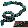 Generico Animali Stampati In 3D,Serpente Snodabile da Collezione | Decorazione Realistica e Flessibile per Scrivania - Regalino per Compleanni, Feste e Casa