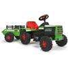 INJUSA - Trattore Elettrico Basic, per Bambini da 1 a 3 Anni, Batteria 6V, Acceleratore a Pedale, con Rimorchio Posteriore, Luci e Suoni, Velocità Massima 2-3 Km/h, Colore Verde
