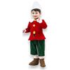 Generico Pegasus Costume Pinocchio Neonato Bambino 13/18-25/36 Mesi - Travestimento Carnevale con Casacca in Velvet Cappello Pantaloncino e Copriscarpe - Costume Fiaba Design (13/18 Mesi)