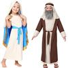 Wesaloes Vestito da Pa_Store Bambino Costumi da Pa_Store Medievale per Bambini Tunica Natale Vestito Pa_storella Bambina Costumi di Carnevale Set 3-12 Anni (Boys, 3-5 Years)