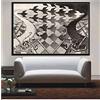 RUIYANMQ Puzzle 1000 Pezzi Escher Surreale Geometrico Poster Legno Giocattoli Adulti Gioco di Decompressione K110Ya