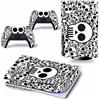 PDURMBUAB Nessuna Schiuma Nessuna Bolla Per PS5 Skin Disc Edition & Digital Console E Controller Vinyl Cover Skins Wraps Resistente Ai Graffi, Compatibile 12936(Disc Version)