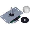 Generic Joystick Joystick Durevole a 5 Pin 8 Vie per 360 per, Parti Fai-da-te per Forniture di Giochi per Macchine (WHITE)