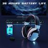 SIXRUN Cuffie da Gioco, Cablate e Wireless con Driver da 50 Mm, Microfono con Cancellazione del Rumore, LED Colorati, Perfette per Giochi su PC e (#BW)